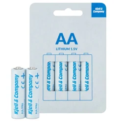 Kjell & Company Biltilbehør|Batterier|AA-litiumbatterier, 4-pk.