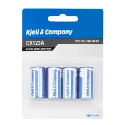 Kjell & Company Batterier|Batterier|CR123A Litiumbatteri 4-pk.