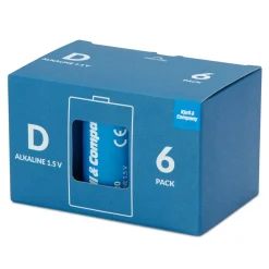 Kjell & Company Batterier|Batterier|D-batterier (LR20) 6-pk.