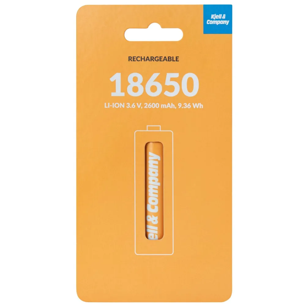 Kjell & Company Batterier|Batterier|18650 Li-ion-batteri 3,6 V 2600 mAh