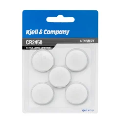 Kjell & Company Batterier|Batterier|Litiumbatteri CR2450 5-pk.