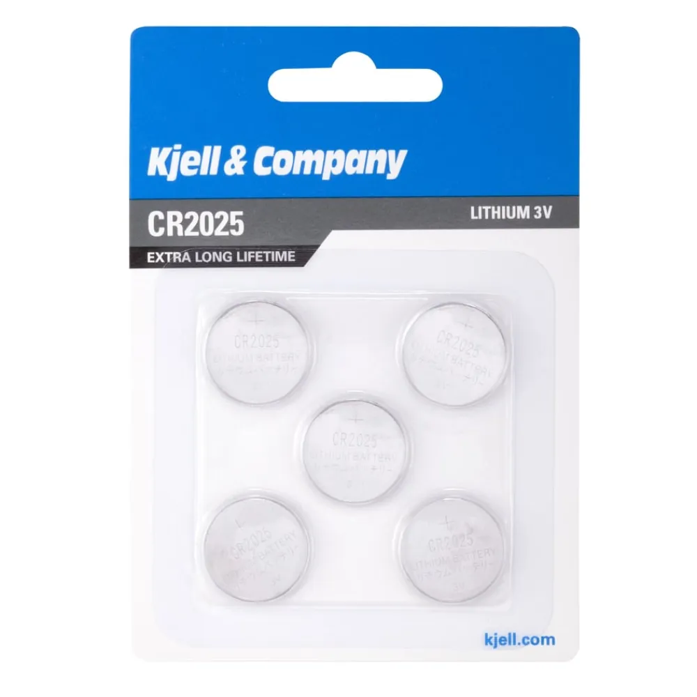 Kjell & Company Batterier|Batterier|Litiumbatteri CR2025 5-pk.