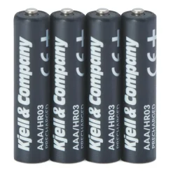 Kjell & Company Batterier|Batterier|Oppladbare AAA-batterier 950 mAh 4-pk.