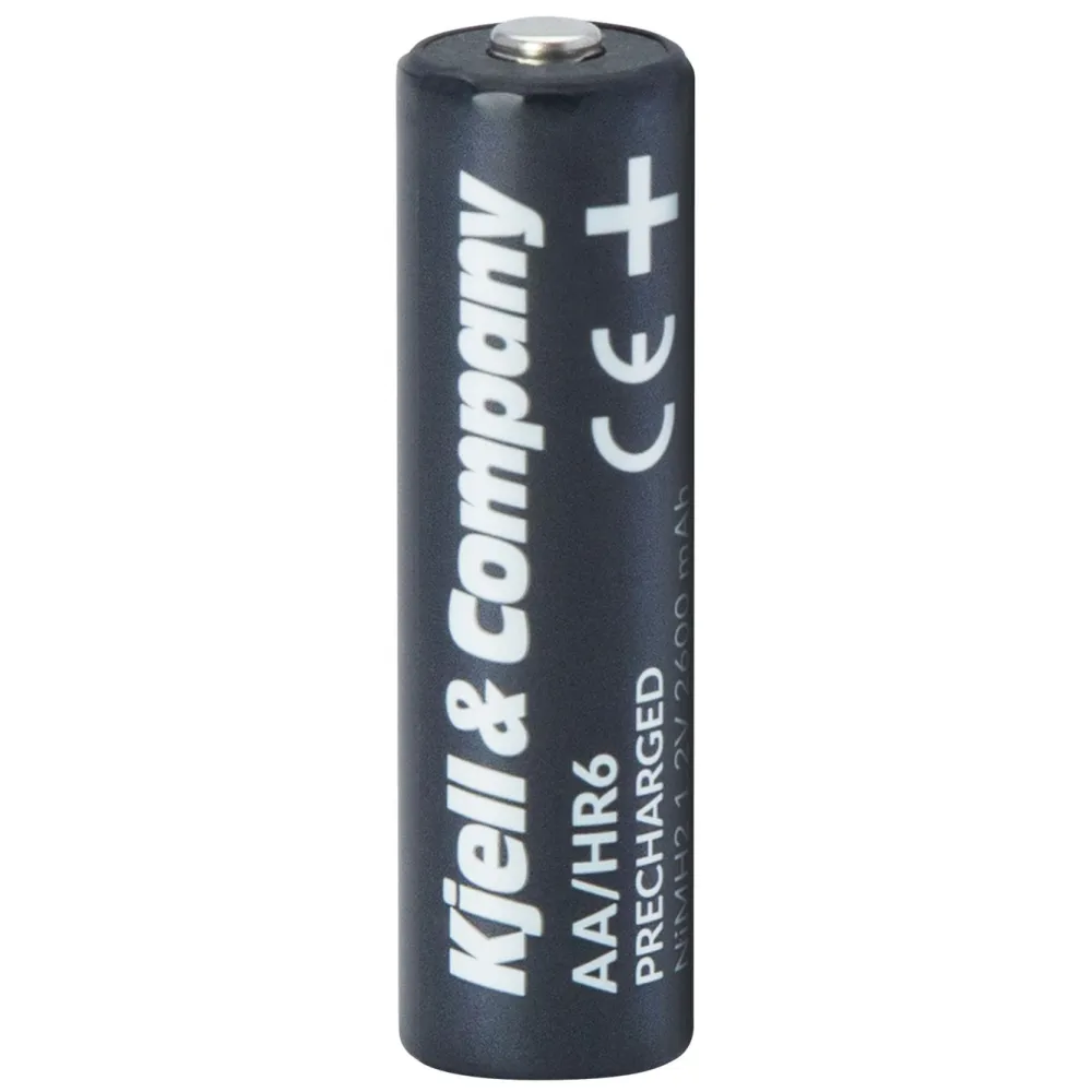 Kjell & Company Batterier|Batterier|Oppladbare AA-batterier 2600 mAh 4-pk.