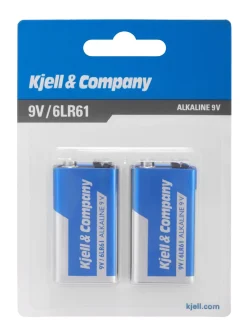 Kjell & Company Batterier|Batterier|9 V-batterier (PP3) 2-pakk