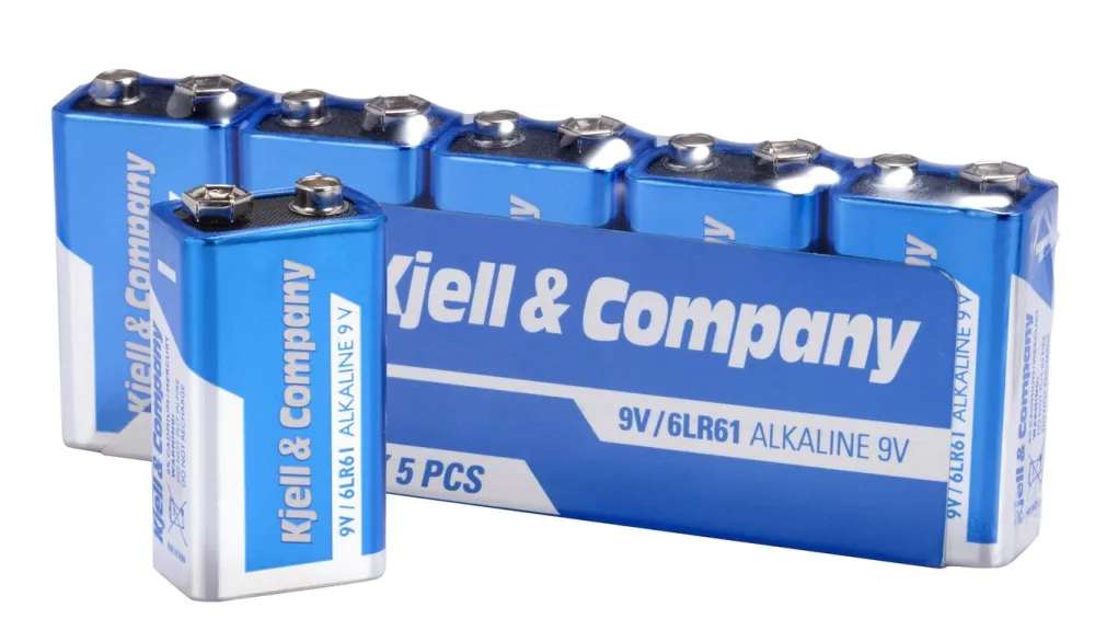 Kjell & Company Batterier|Batterier|9 V-batterier (PP3) 5-pk.