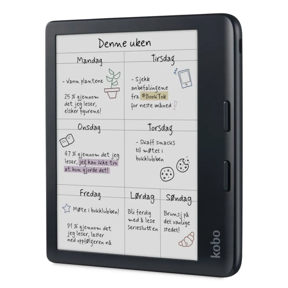 Kobo Lese & Nettbrett|Libra Colour Lesebrett 7"