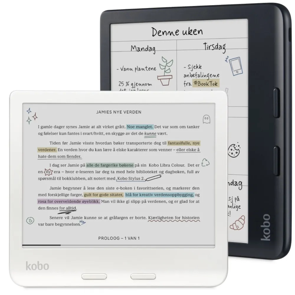 Kobo Lese & Nettbrett|Libra Colour Lesebrett 7"