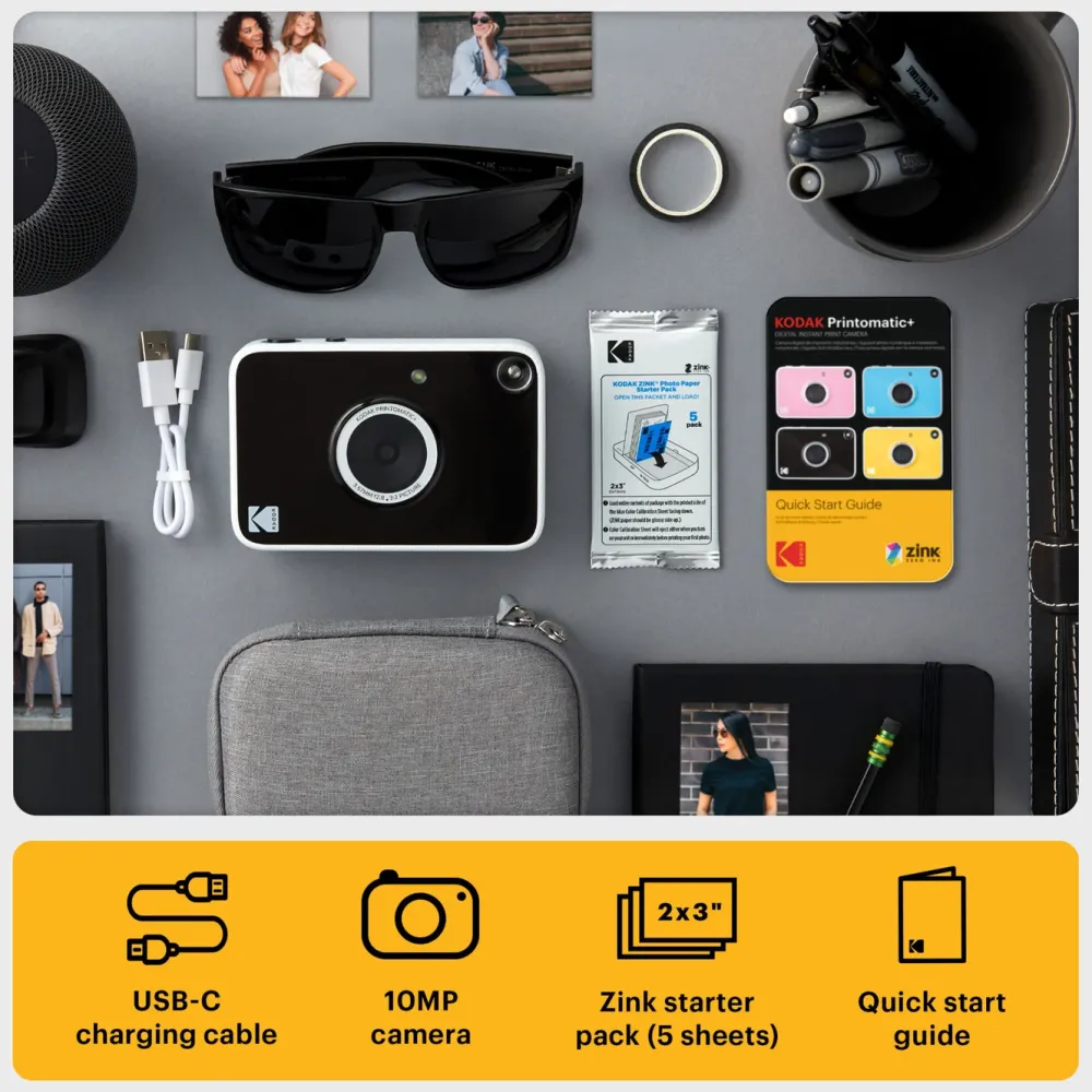 Kodak Foto Og Video|Instantkamera med blekkfri utskrift