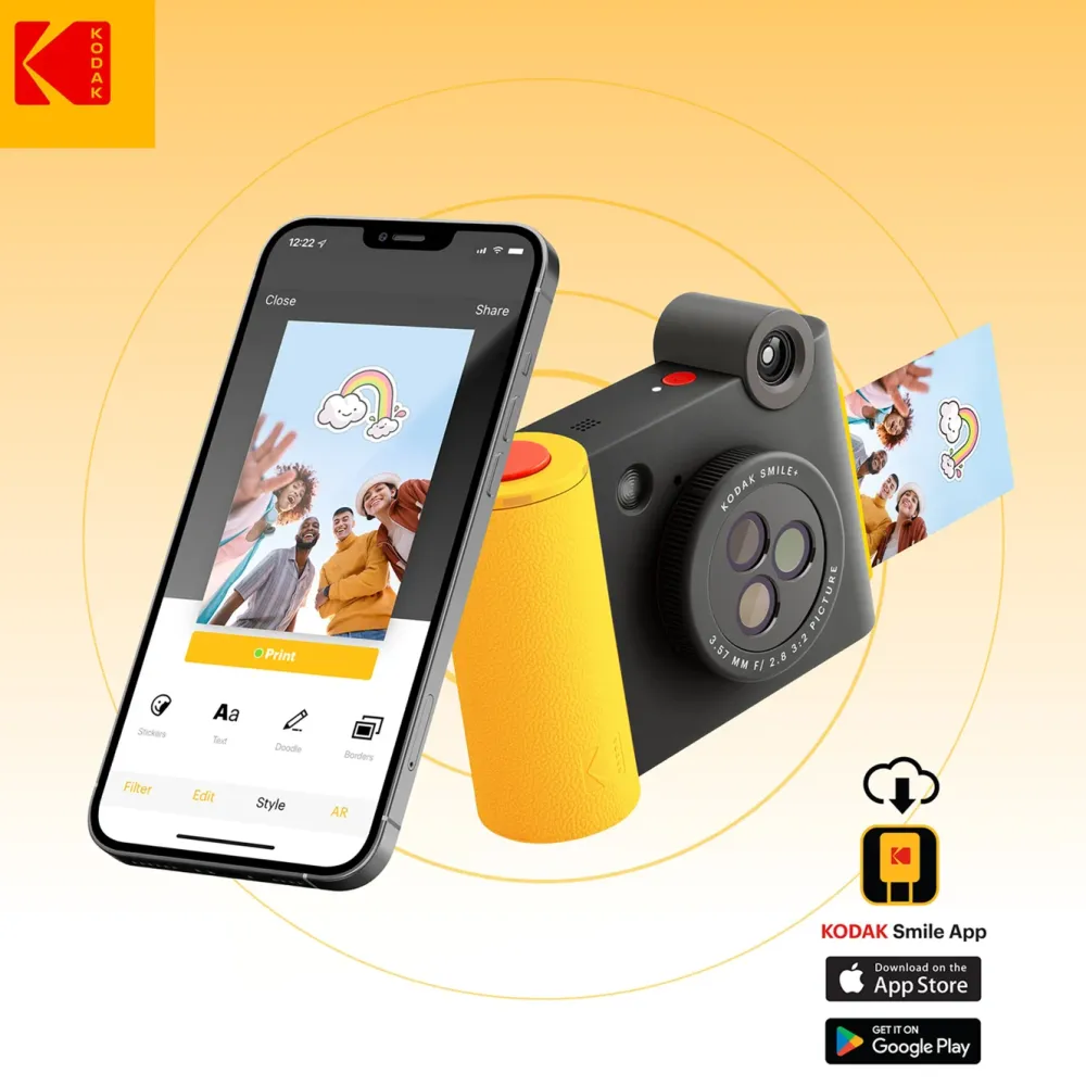 Kodak Foto Og Video|Smile+ digitalkamera med direkteutskrift