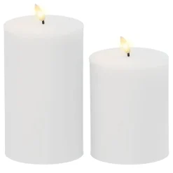 Kjell Julelys|Stemningsbelysning|Kubbelys LED utendørs 2-pk.