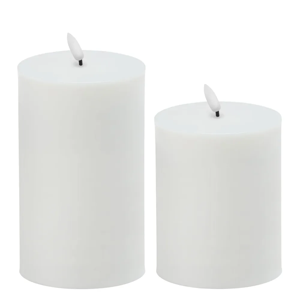 Kjell Julelys|Stemningsbelysning|Kubbelys LED utendørs 2-pk.