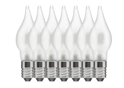 Ledsavers Julelys|Lyskilder|Frostet reservepære til adventsstaker LED 7-pk.