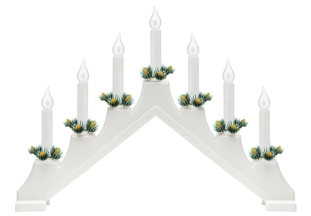 Ledsavers Julelys|Lyskilder|Frostet reservepære til adventsstaker LED 7-pk.