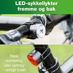 Ledsavers Sykkelbelysning|Fritid|Sykkellykter