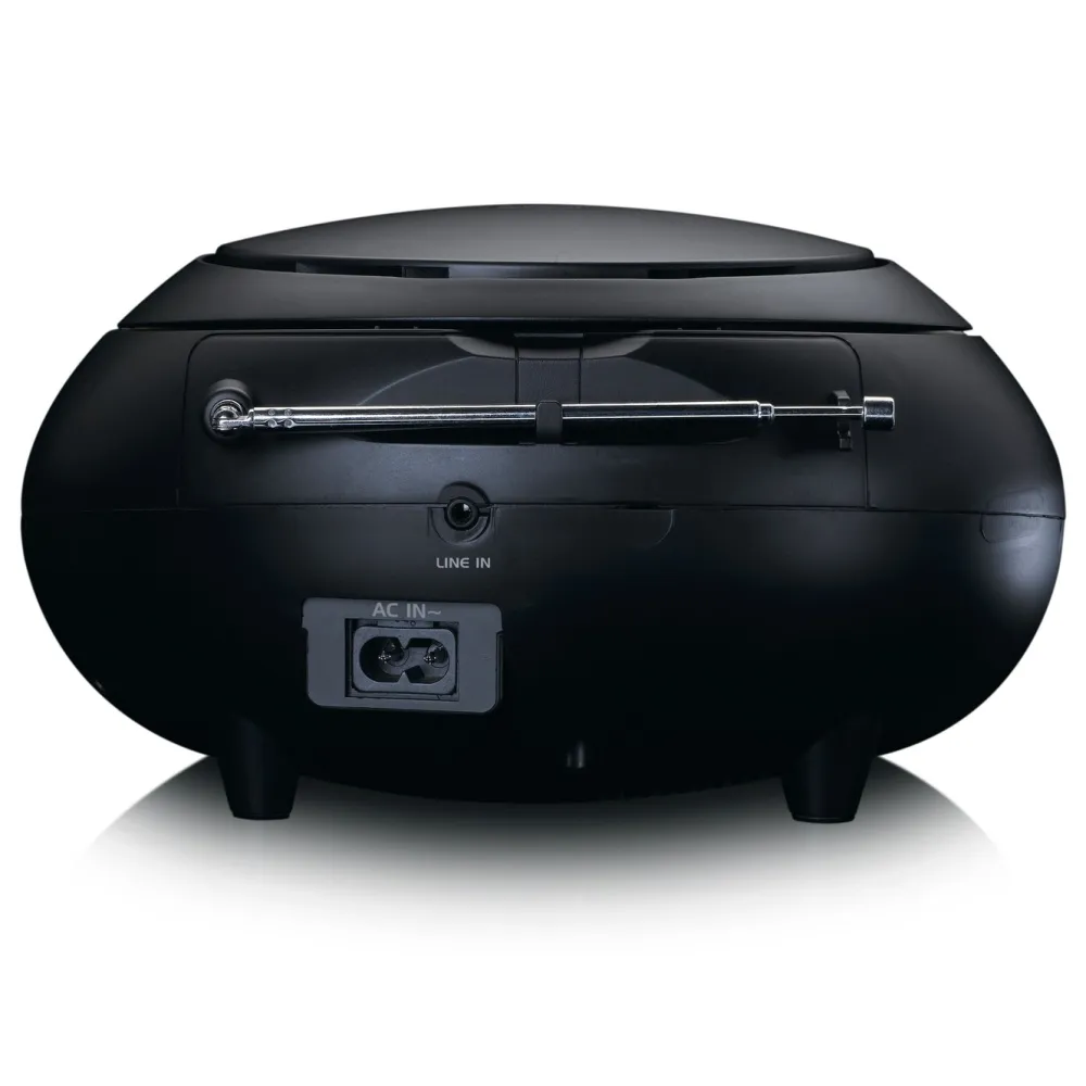 Lenco Musikkspiller Og Radio|Bærbar CD-spiller SCD-331 - Svart