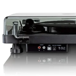 Lenco Musikkspiller Og Radio|Digitaliser Lyd Og Bilde|L-30BK Platespiller med USB-port