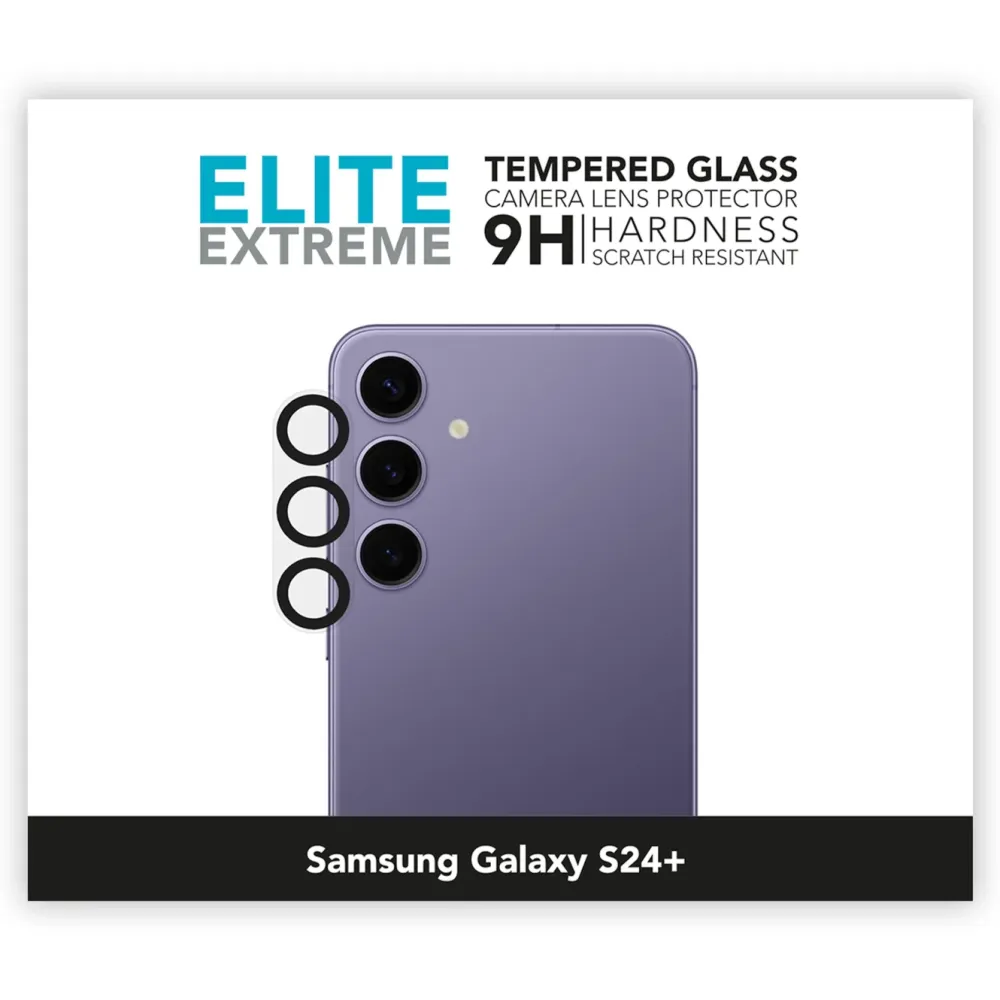 Linocell Mobildeksler & Etui|Elite Ekstreme Beskytter for kameralinsen på Galaxy S24 Plus