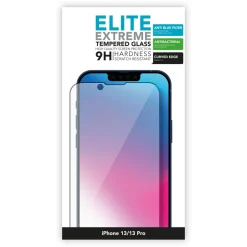 Linocell Skjermbeskytter|Elite Extreme Anti-Blue Skjermbeskytter for iPhone 13, 13 Pro og 14