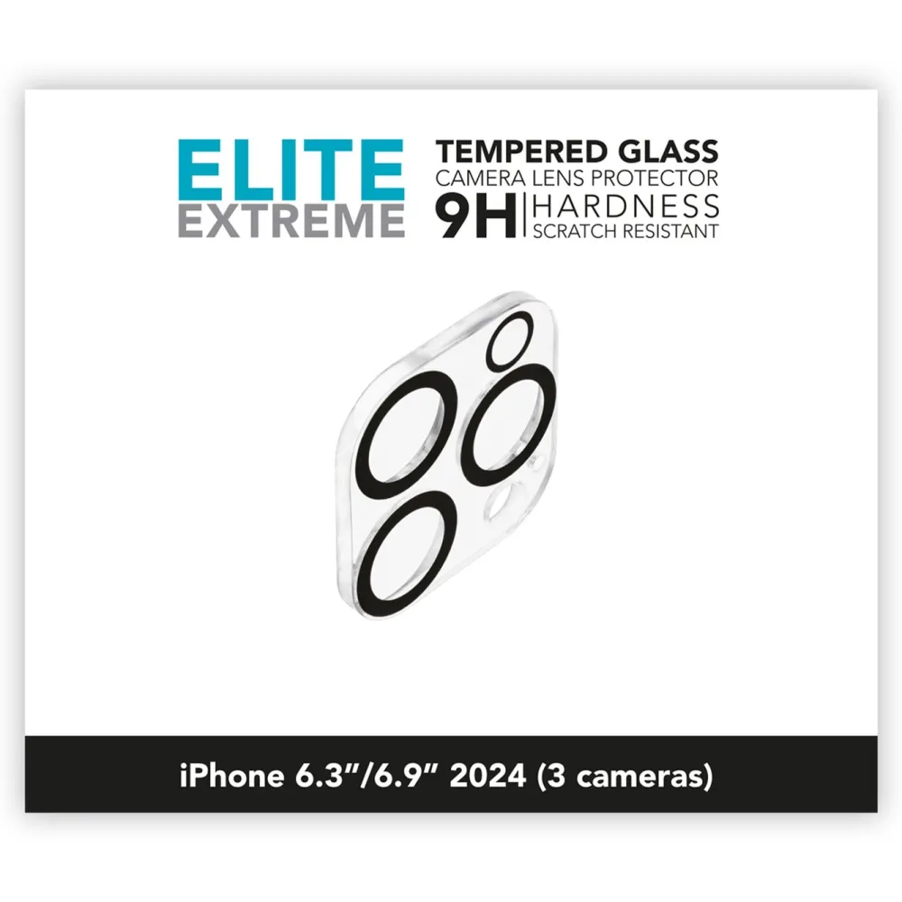 Linocell Mobildeksler & Etui|Skjermbeskytter|Elite Extreme Beskyttelse for kameramodulen iPhone 16 Pro og 16 Pro Max