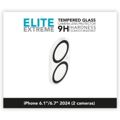 Linocell Mobildeksler & Etui|Skjermbeskytter|Elite Extreme Beskyttelse for kameramodulen iPhone 16, 16 Plus og 17