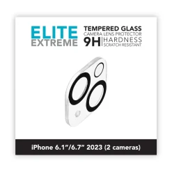 Linocell Mobildeksler & Etui|Skjermbeskytter|Elite Extreme Beskyttelse for kameramodulen på iPhone 15 og 15 Plus
