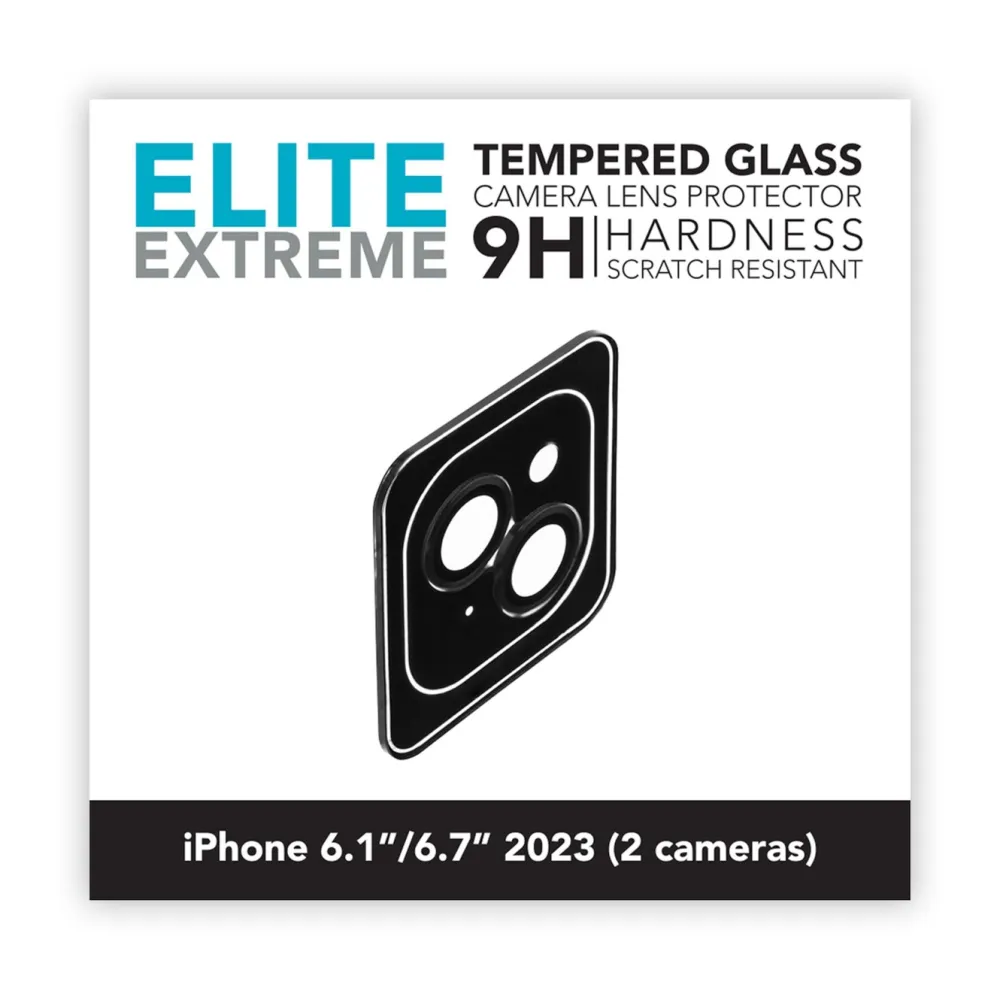 Linocell Skjermbeskytter|Elite Extreme Beskyttelse for kameralinsen på iPhone 15 og 15 Plus