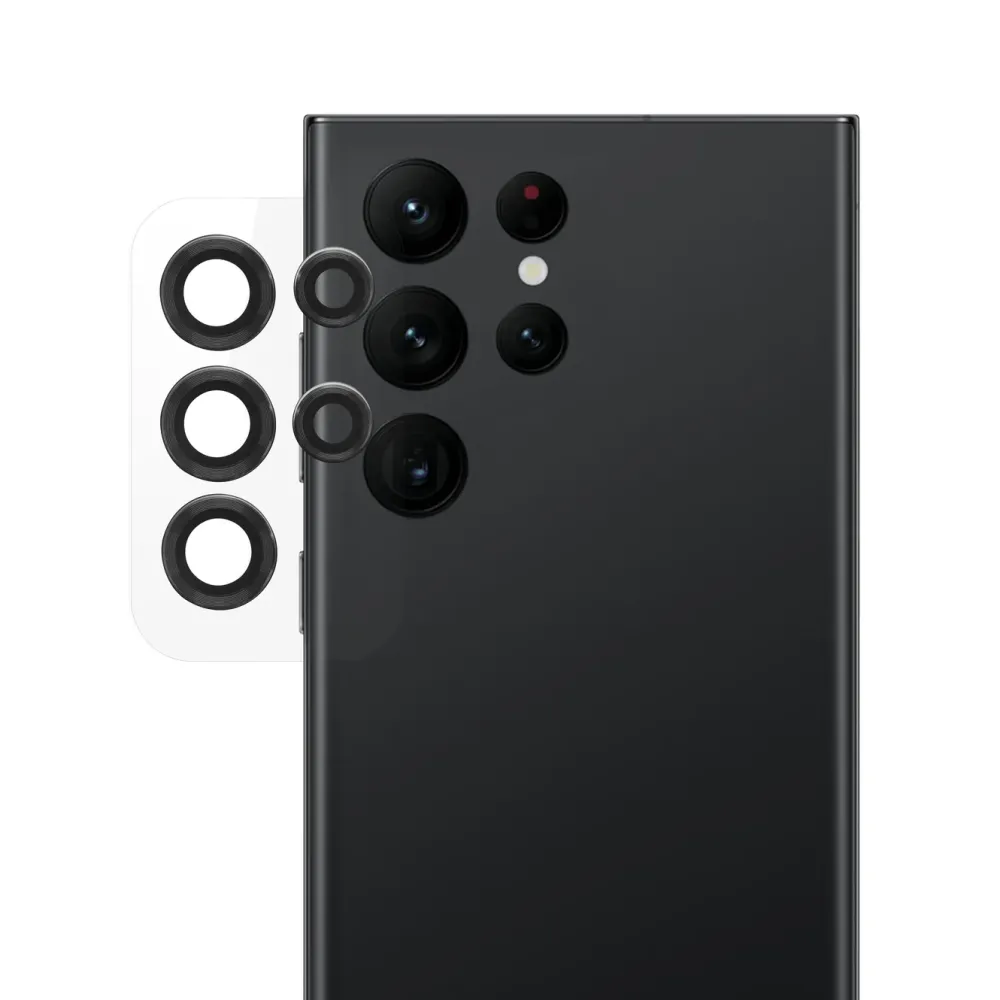 Linocell Mobildeksler & Etui|Elite Extreme Beskyttelse for kameralinsen på Galaxy S22 Ultra