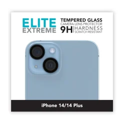 Linocell Mobildeksler & Etui|Elite Extreme Beskyttelse for kameralinsen på iPhone 14 og 14 Plus