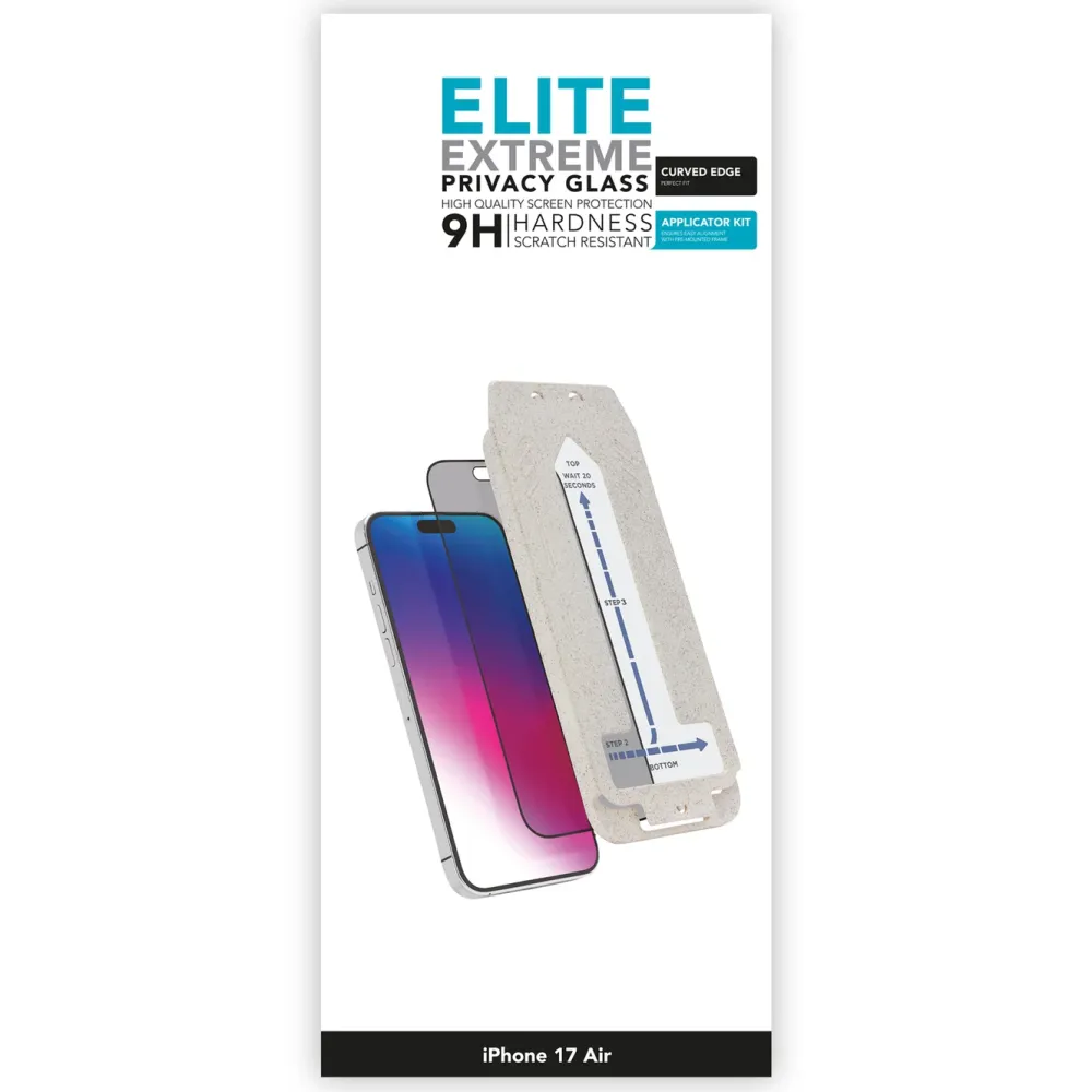 Linocell Skjermbeskytter|Elite Extreme Curved Privacy Skjermbeskytter for iPhone Air