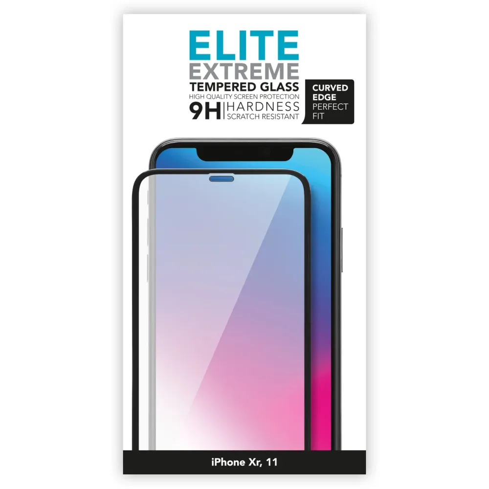 Linocell Skjermbeskytter|Elite Extreme Curved Skjermbeskytter for iPhone 11 og Xr