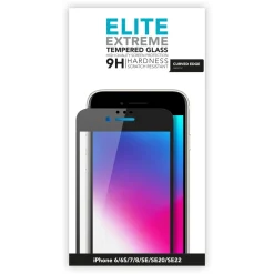 Linocell Skjermbeskytter|Elite Extreme Curved Skjermbeskytter for iPhone 6, 7, 8 og SE (2020/2022)