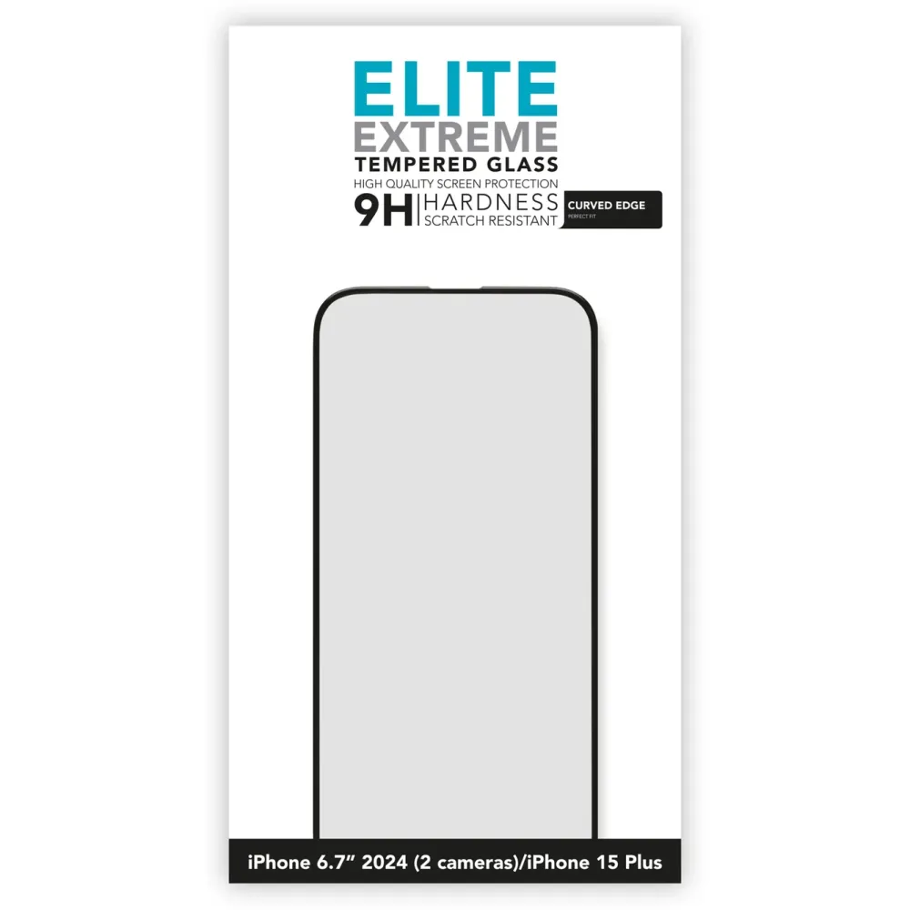 Linocell Skjermbeskytter|Elite Extreme Curved Skjermbeskytter for iPhone 16 Plus
