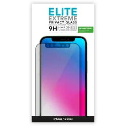 Linocell Skjermbeskytter|Elite Extreme Privacy Glass Skjermbeskytter for iPhone 12 Mini