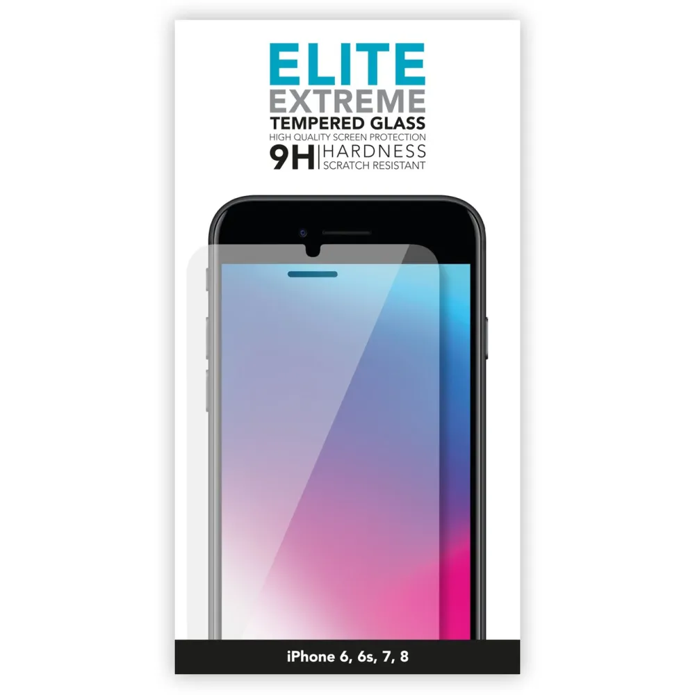 Linocell Skjermbeskytter|Elite Extreme skjermbeskytter for iPhone 6, 6s, 7, 8 og SE 2020/2022