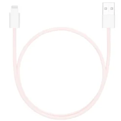 Linocell Kabler Og Adaptere|Lightning|Flettet USB-A- til Lightning-kabel Rosa 0,5 m