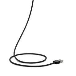 Linocell Kabler Og Adaptere|Lightning|Flettet USB-A- til Lightning-kabel Svart 1 m