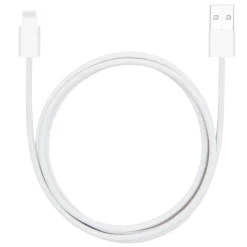 Linocell Kabler Og Adaptere|Lightning|Flettet USB-A- til Lightning-kabel Hvit 1 m