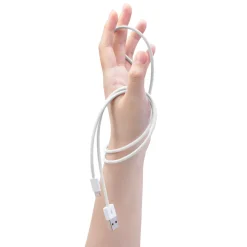 Linocell Kabler Og Adaptere|Lightning|Flettet USB-A- til Lightning-kabel Hvit 0,5