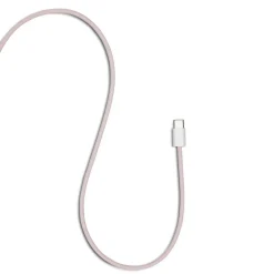 Linocell Kabler Og Adaptere|Lightning|Flettet USB-C- til Lightning-kabel Rosa 2 m