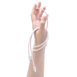 Linocell Kabler Og Adaptere|Lightning|Flettet USB-C- til Lightning-kabel Rosa 2 m