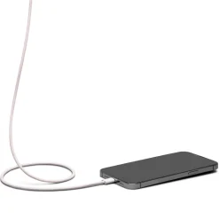 Linocell Usb|Usb-C Kabler|Flettet USB-C- til Lightning-kabel Rosa 1 m