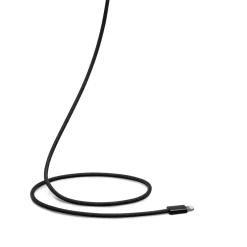 Linocell Kabler Og Adaptere|Usb|Flettet USB-C- til Lightning-kabel Svart 0,5 m