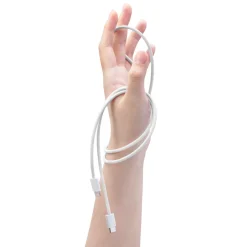 Linocell Kabler Og Adaptere|Usb|Flettet USB-C- til Lightning-kabel Hvit 2 m