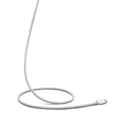 Linocell Kabler Og Adaptere|Usb|Flettet USB-C- til Lightning-kabel Hvit 2 m