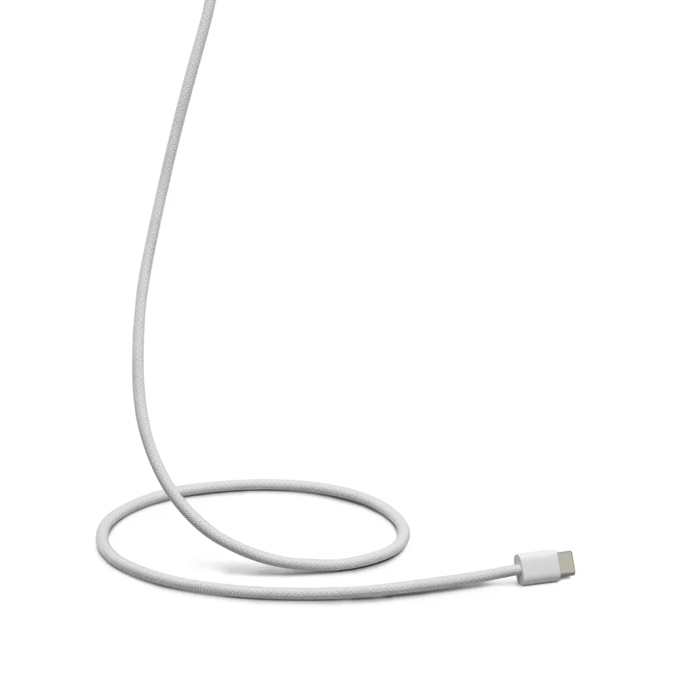 Linocell Kabler Og Adaptere|Usb|Flettet USB-C- til Lightning-kabel Hvit 0,5 m