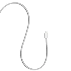 Linocell Kabler Og Adaptere|Usb|Flettet USB-C- til Lightning-kabel Hvit 0,5 m