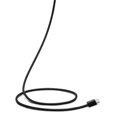 Linocell Kabler Og Adaptere|Lightning|Flettet USB-C- til Lightning-kabel Svart 1 m