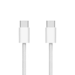 Linocell Kabler Og Adaptere|Lightning|Flettet USB-C- til USB-C-kabel 240W Hvit 2m