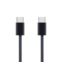Linocell Kabler Og Adaptere|Lightning|Flettet USB-C- til USB-C-kabel 60W Svart 1 m